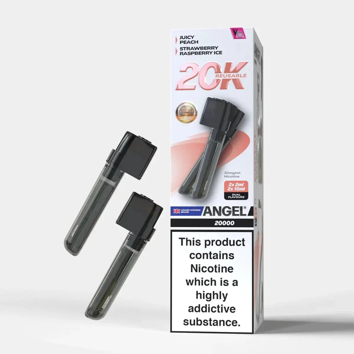 Vape Bars Angel 20k Replacement Pods (20,000 Puffs) Box of 10 Vape At Door