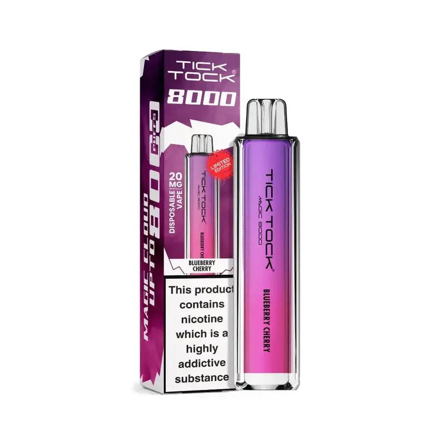 BLUEBERRY CHERRY Tick Tock Magic 8000 Puffs