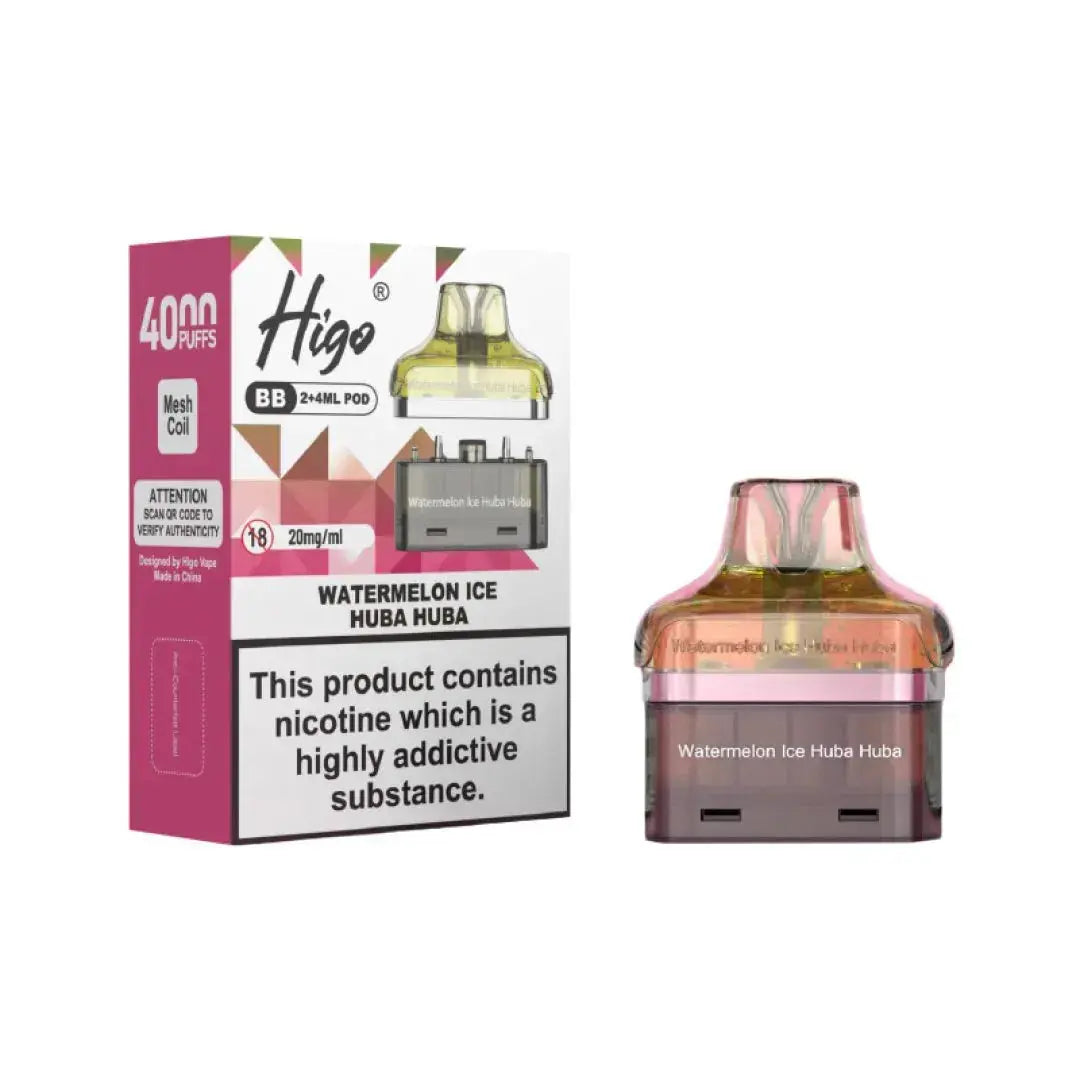 Crystal Higo BB 4000 Replacement Refill Pods Vape At Door