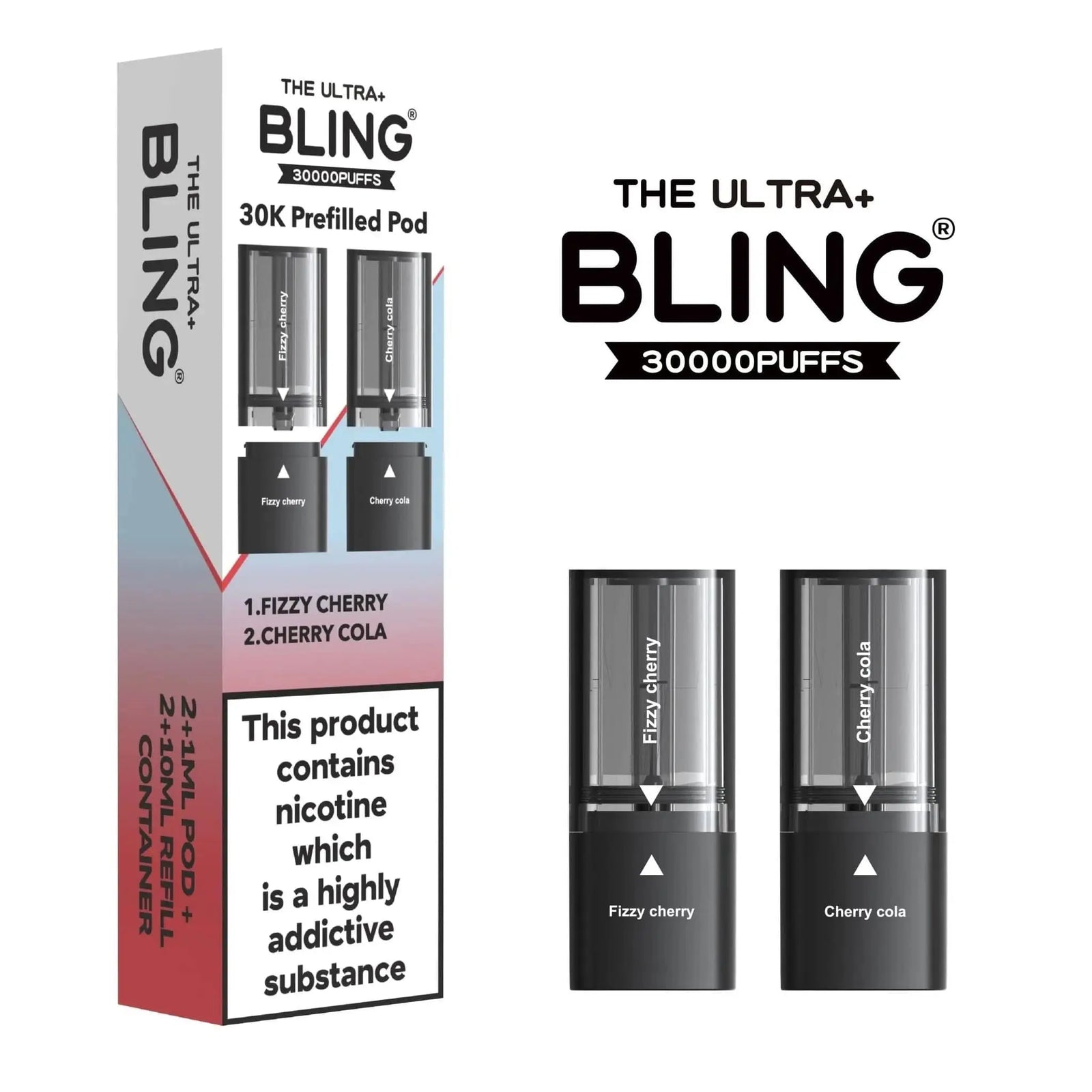 Bling Ultra Plus 30K Pods Box Of 5 Vape At Door