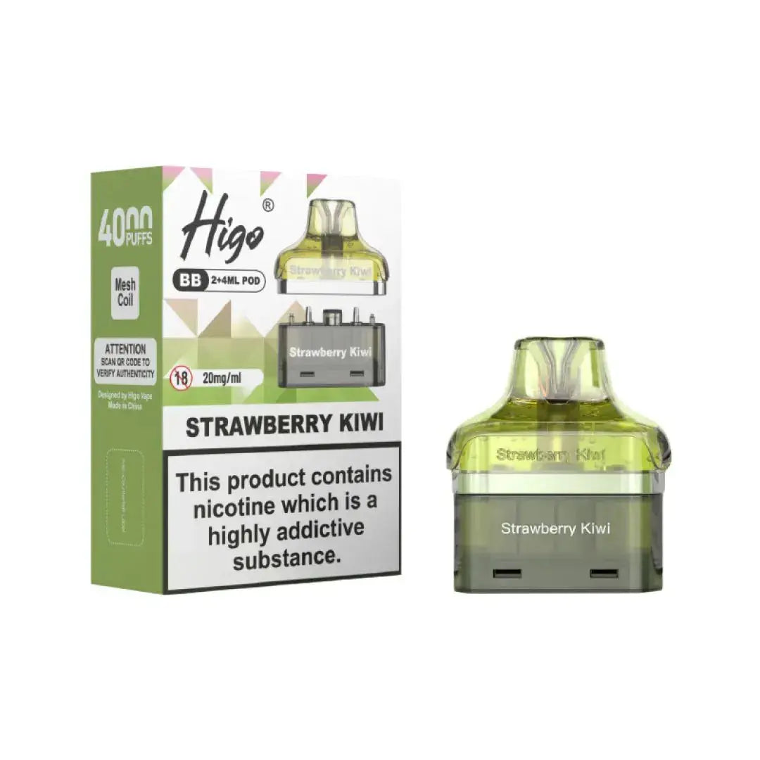 Crystal Higo BB 4000 Replacement Refill Pods Vape At Door