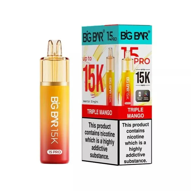 Big Bar Pro 15000 Prefilled Pod Kit Vape At Door