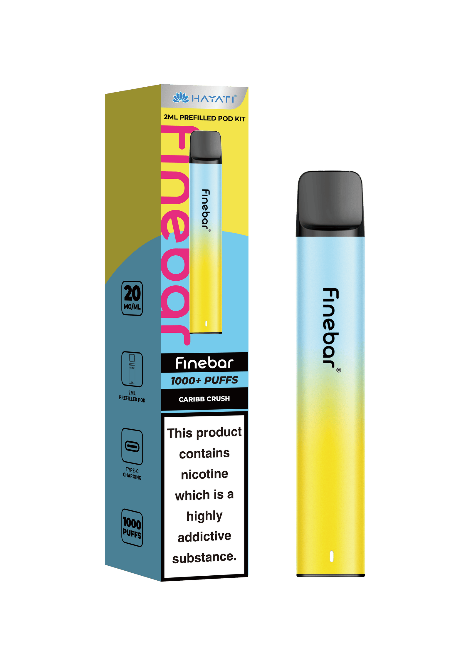 Hayati Finebar Prefilled Pod Kit (UPTO 1000 Puffs)