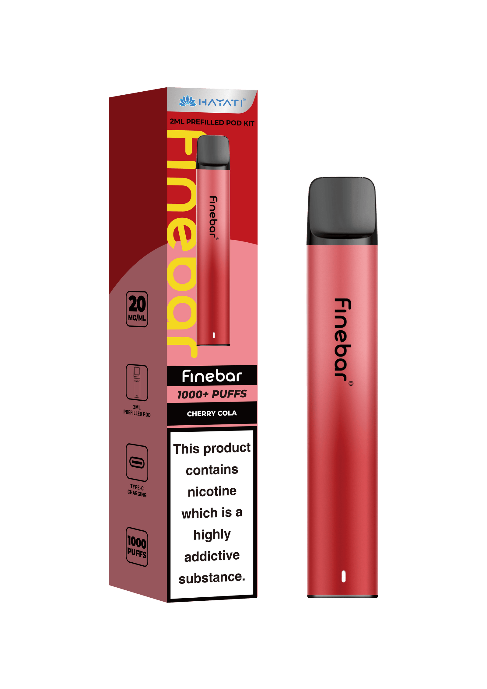 Hayati Finebar Prefilled Pod Kit (UPTO 1000 Puffs)