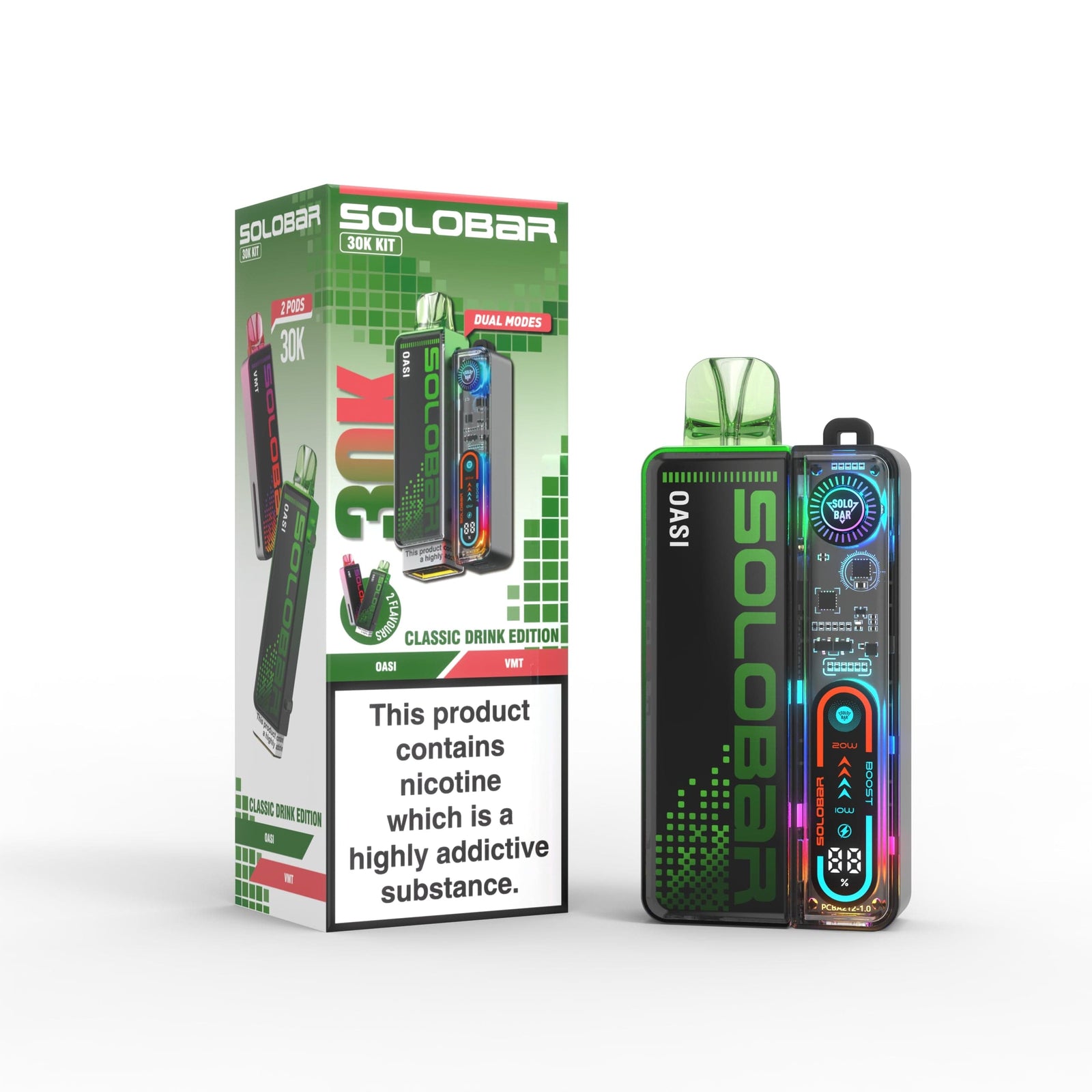 Solobar Boost 30K Prefilled Pod Vape Kit