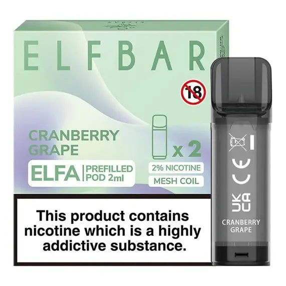Elf Bar ELFA Pre-Filled E Liquid Pods Nic Salt 2ML 20MG ELF Bar