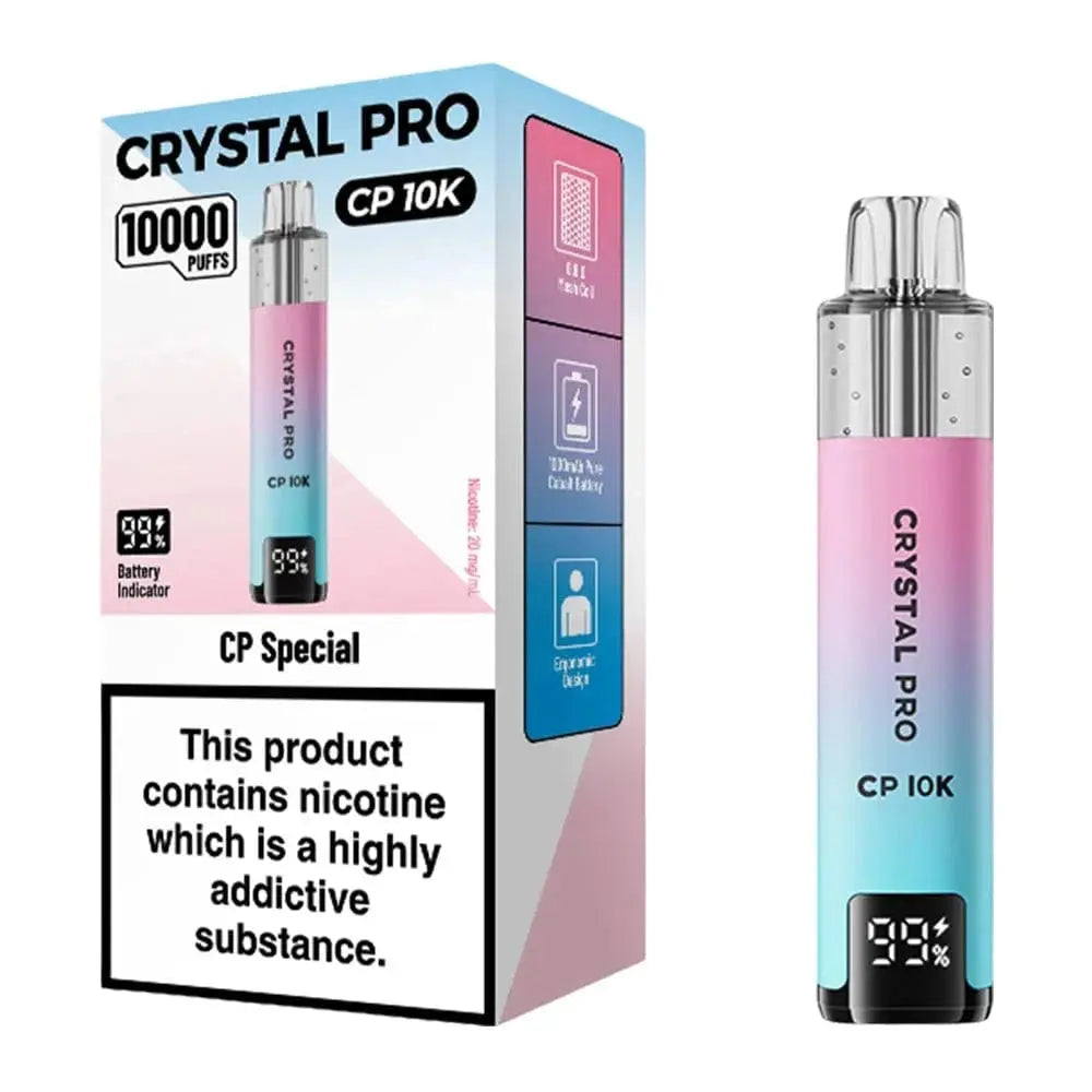 Crystal Pro CP 10K Puffs Prefilled Pod Kit by Suonon Vape At Door