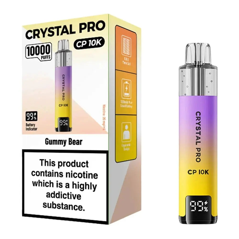 Crystal Pro CP 10K Puffs Prefilled Pod Kit by Suonon Vape At Door