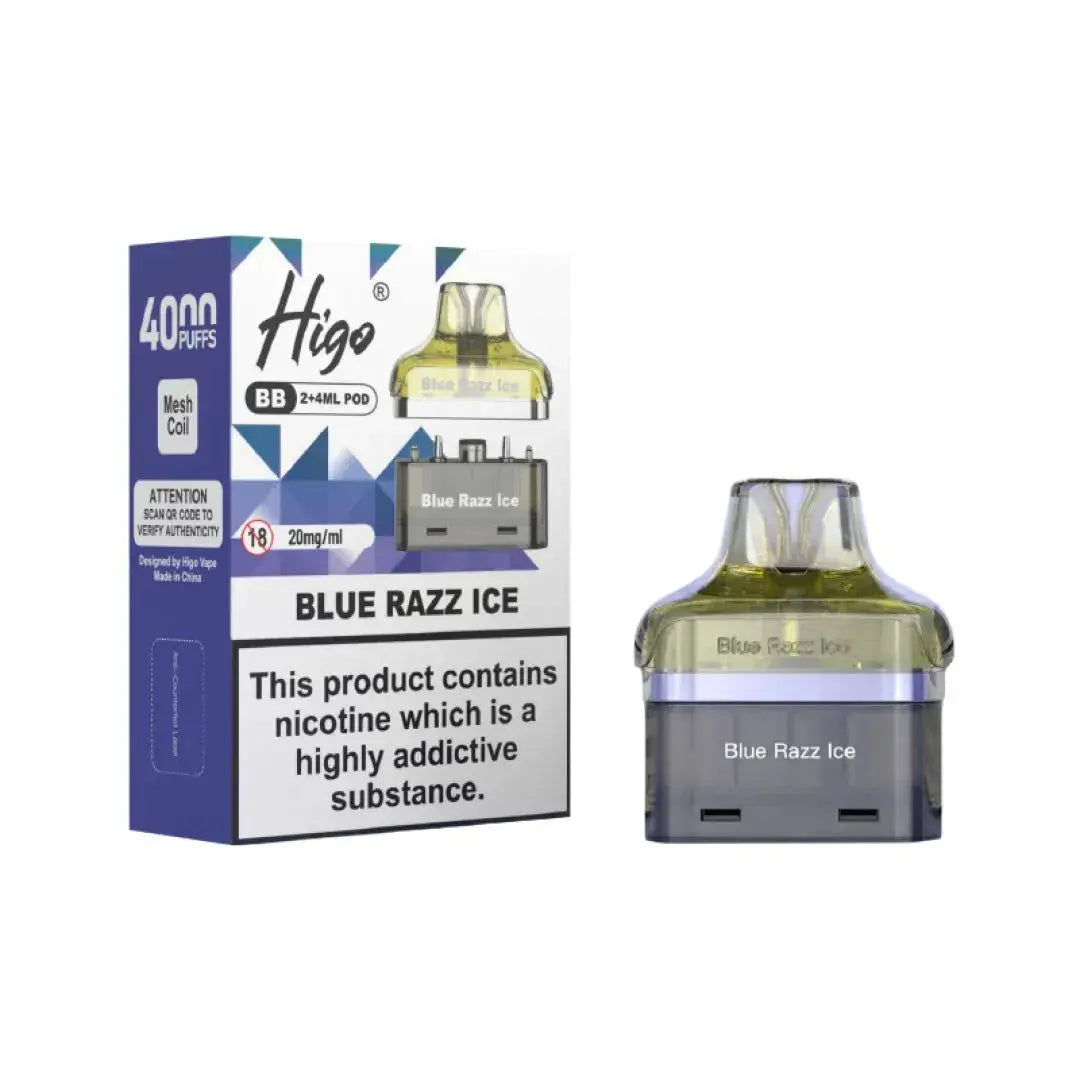 Crystal Higo BB 4000 Replacement Refill Pods Vape At Door