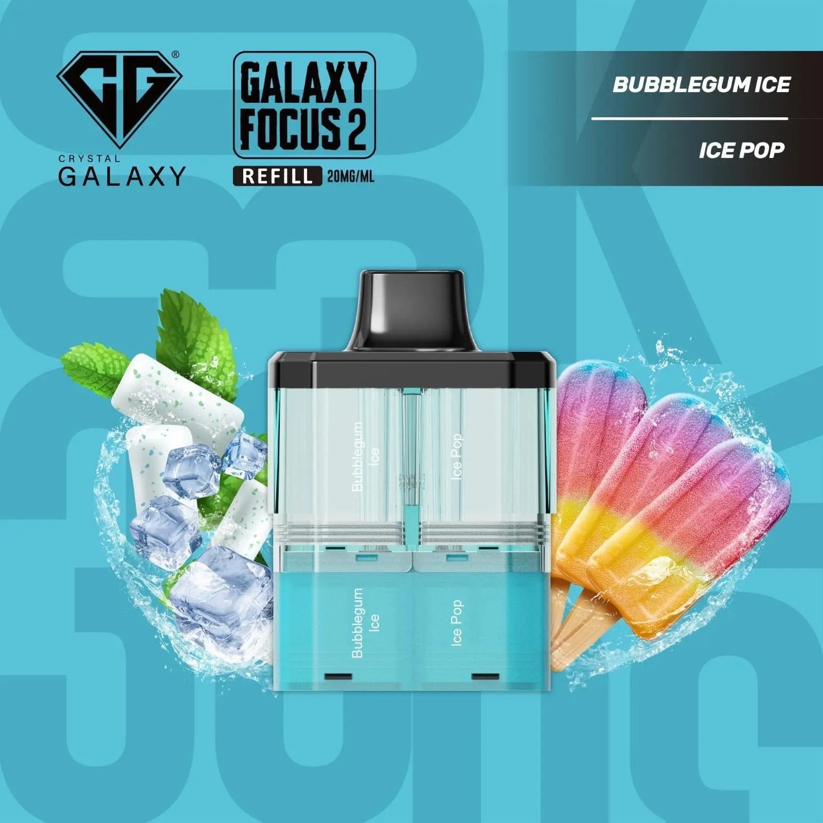 Crystal Galaxy Focus 2 30K Puffs Prefilled Replacement Pods Vape At Door