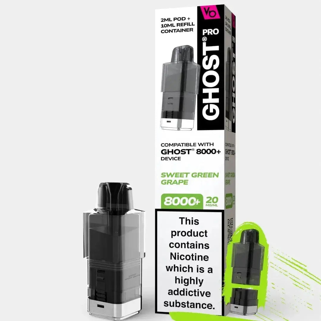 Vapes Bar Ghost Pro 8000+ Prefilled Replacement Pods Vape At Door