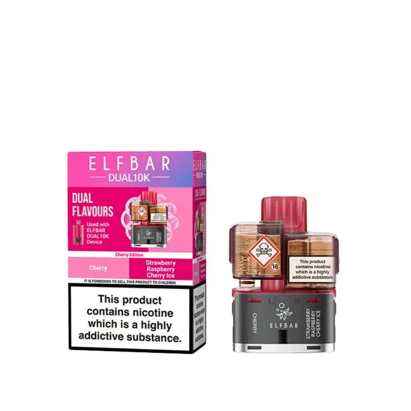 ElfBar Dual 10k Replacement Prefilled Pods Vape At Door