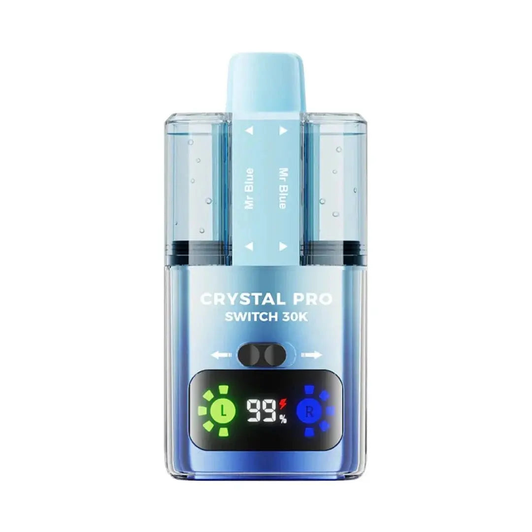 Crystal Pro Switch 30K Dual-Flavour Prefilled Pod Kit – 30,000 Puffs, HD Display & Mesh Coil crystal