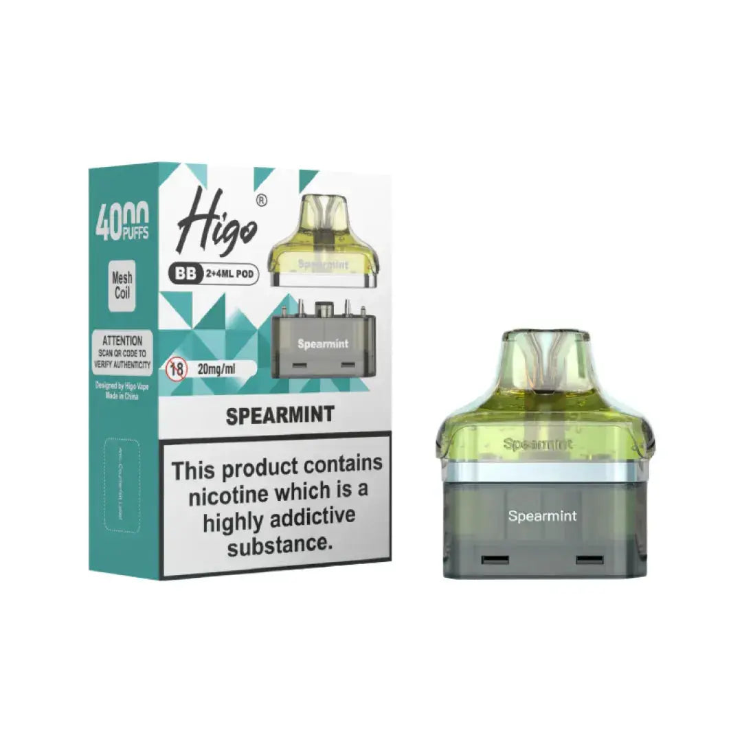 Crystal Higo BB 4000 Replacement Refill Pods Vape At Door