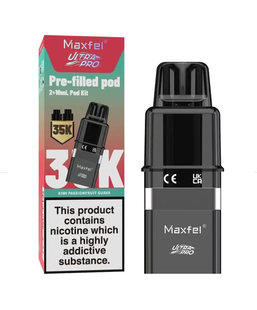 Maxfel Ultra Pro 35K Replacement Prefilled Pods Vape At Door
