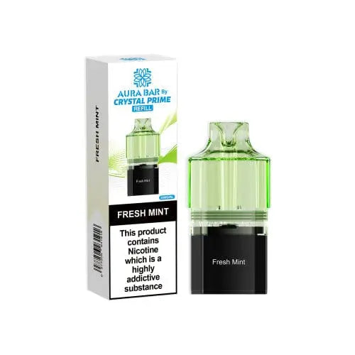 Crystal Prime Aura bar 10k Replacement Prefilled Pods Vape At Door