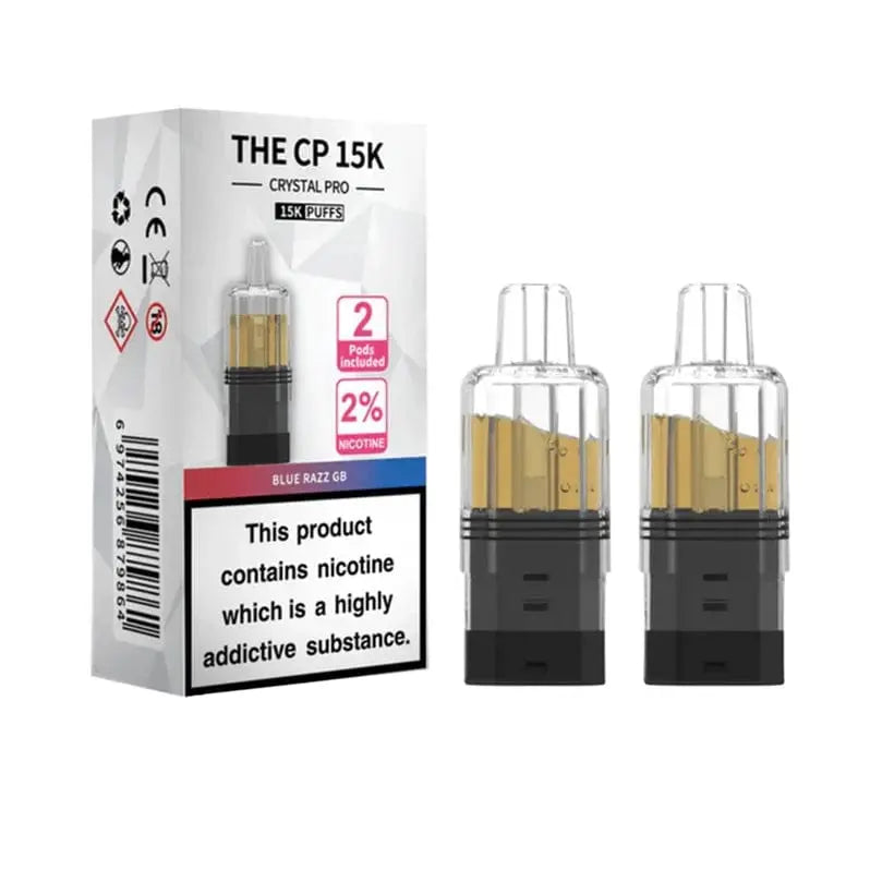 Crystal Pro CP 15K Replacement Refill Pods | 2% Nicotine, Mesh Coil & 25 Flavours Vape At Door
