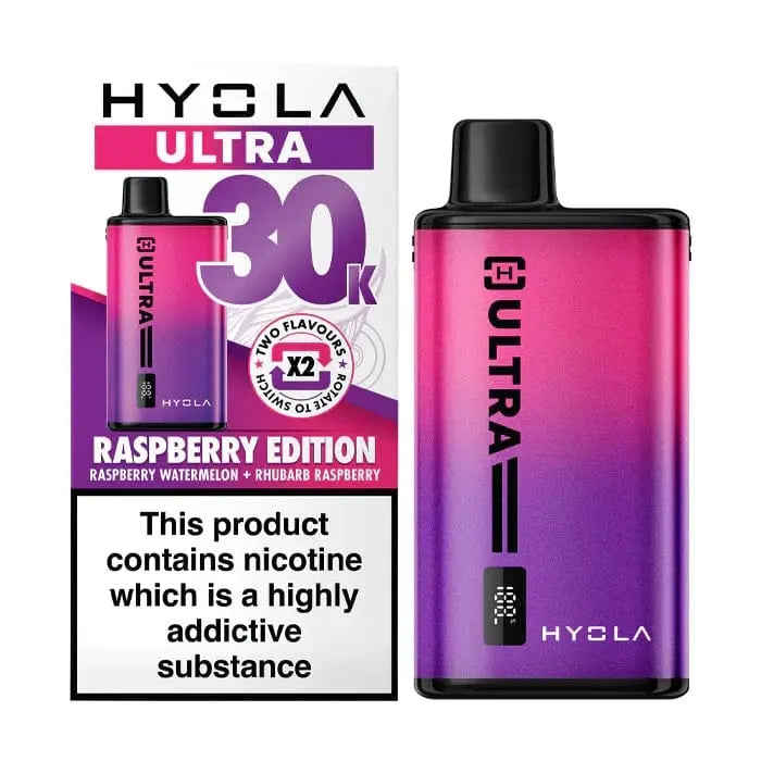 Hyola Ultra 30K Dual-Flavour Prefilled Pod Kit – 30,000 Puffs, LED Display & Mesh Coil Vape At Door