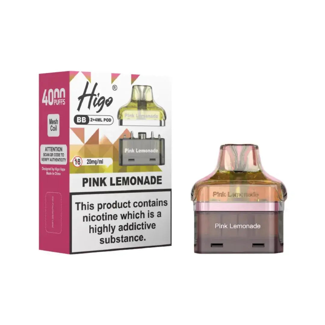 Crystal Higo BB 4000 Replacement Refill Pods Vape At Door