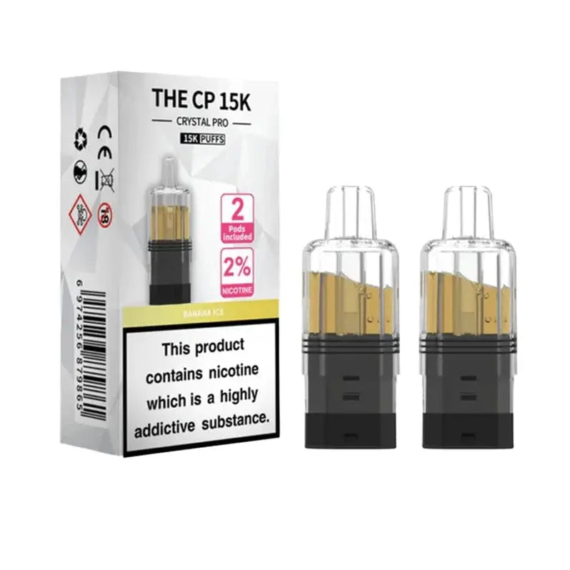 Crystal Pro CP 15K Replacement Refill Pods | 2% Nicotine, Mesh Coil & 25 Flavours Vape At Door