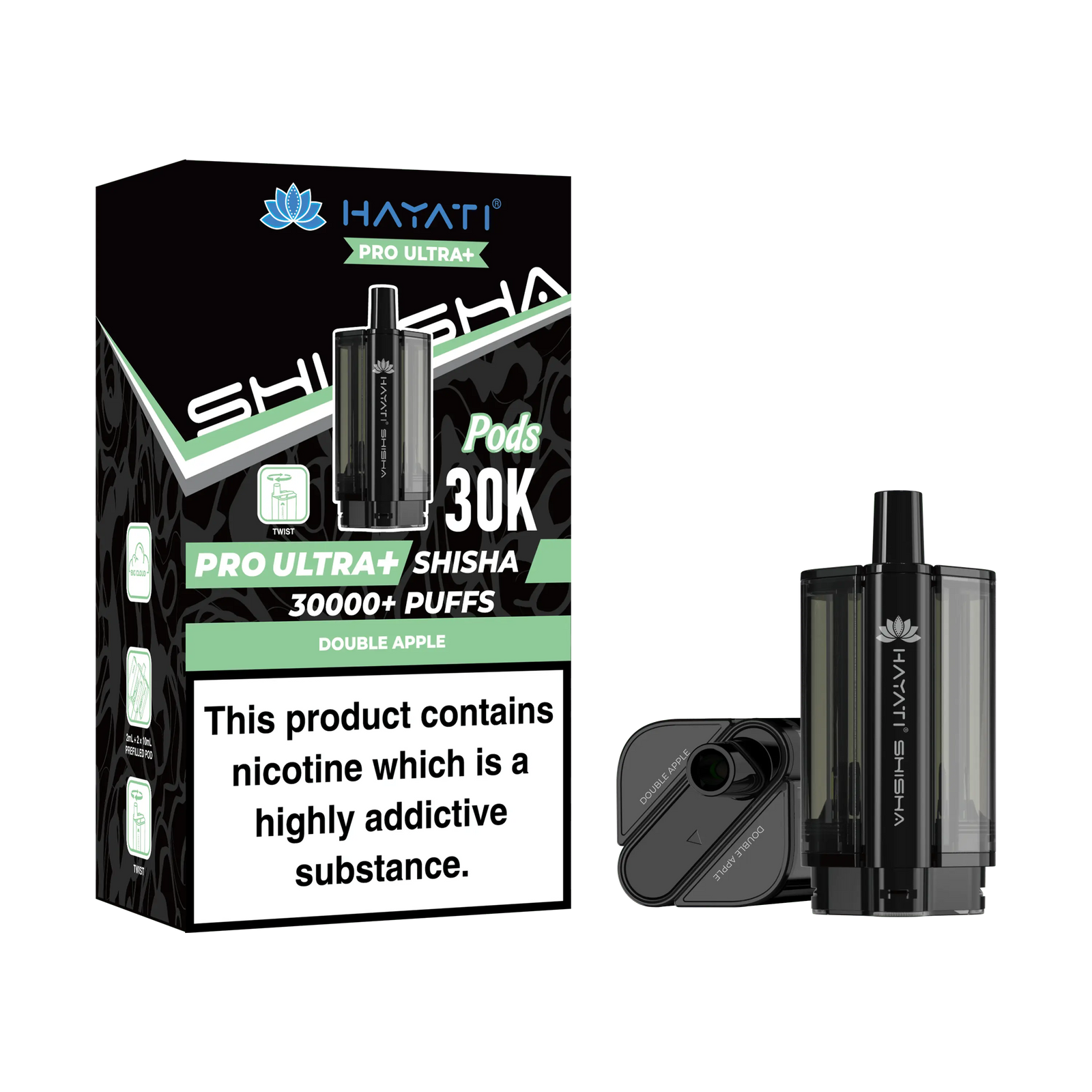 Hayati Pro Ultra Plus Shisha 30k Replacement Prefilled Pods Hayati