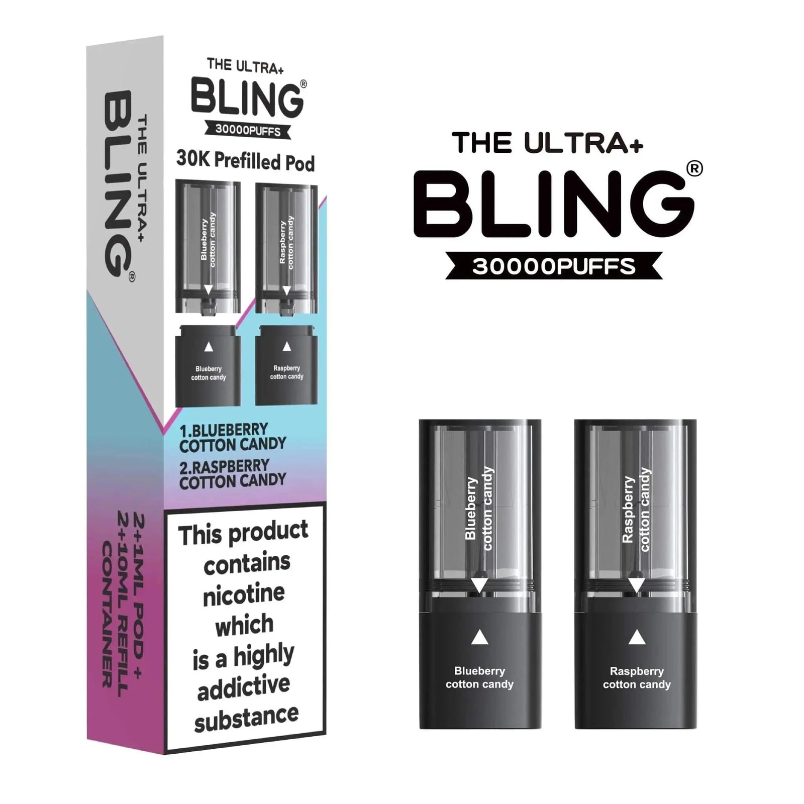 Bling Ultra Plus 30K Pods Box Of 5 Vape At Door