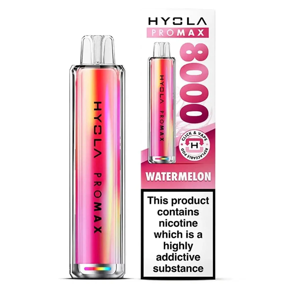 Hyola Pro Max 8000 Puffs Prefilled Pod Kit Vape At Door
