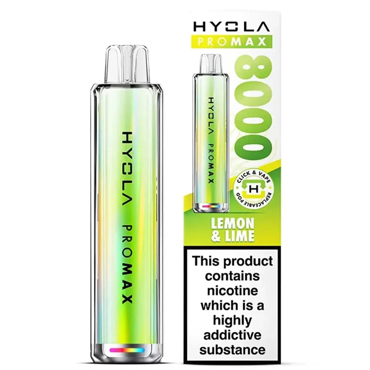 Hyola Pro Max 8000 Puffs Prefilled Pod Kit Vape At Door