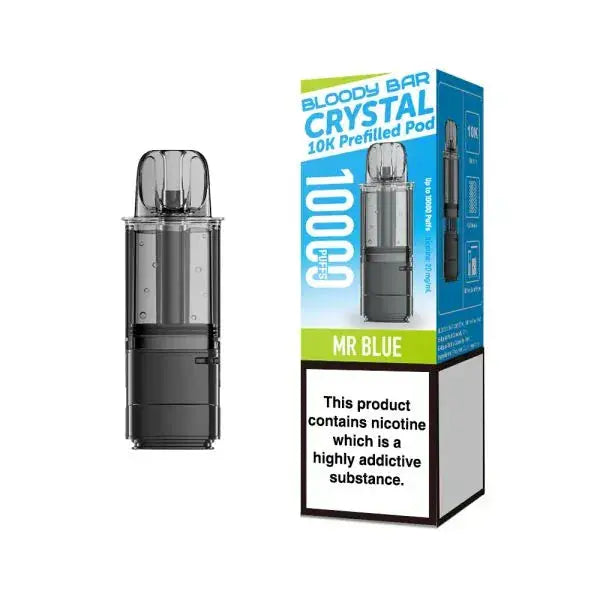 Bloody Bar Crystal 10k Replacement Prefilled Pods Vape At Door