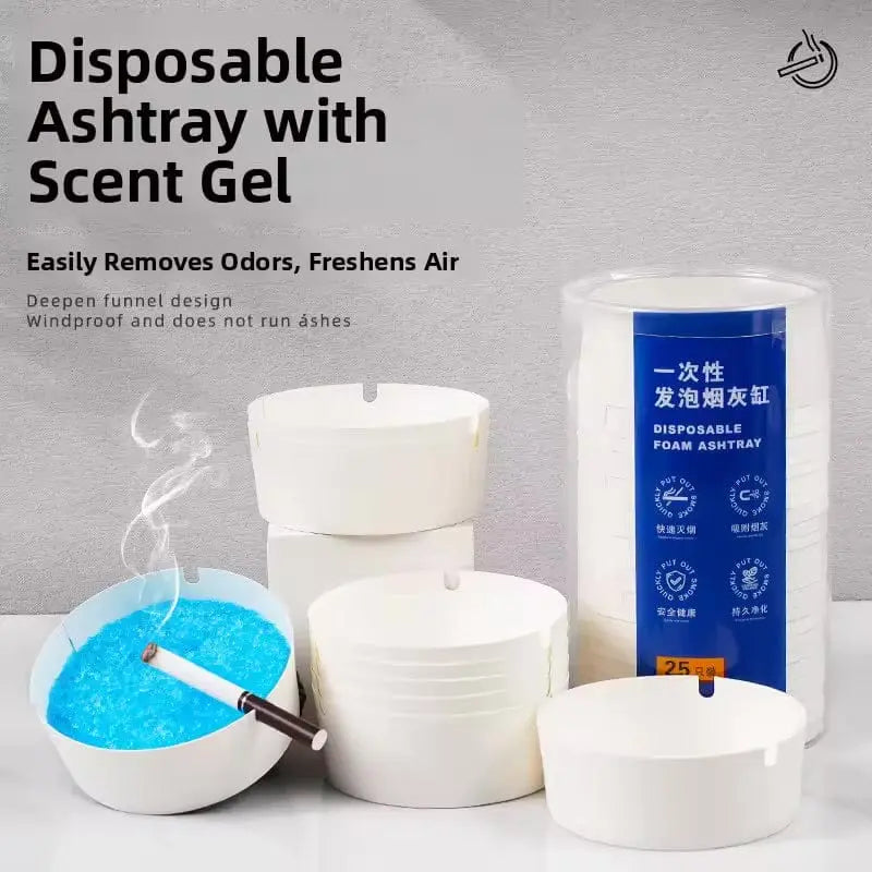Disposable Pocket Ashtrays with Gel Vape At Door