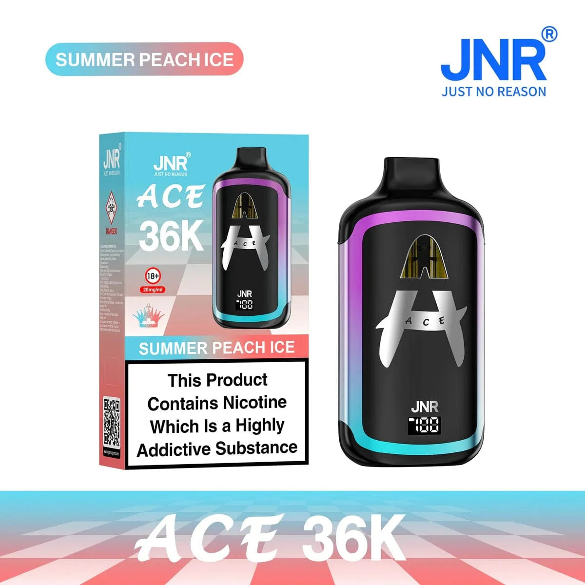JNR ACE 36K vape device SUMMER PEACH ICE