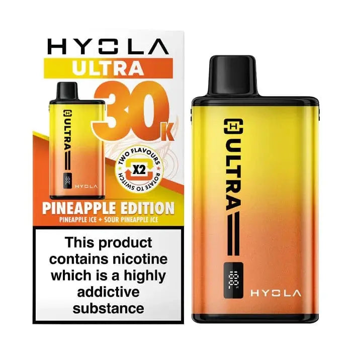 Hyola Ultra 30K Dual-Flavour Prefilled Pod Kit – 30,000 Puffs, LED Display & Mesh Coil Vape At Door
