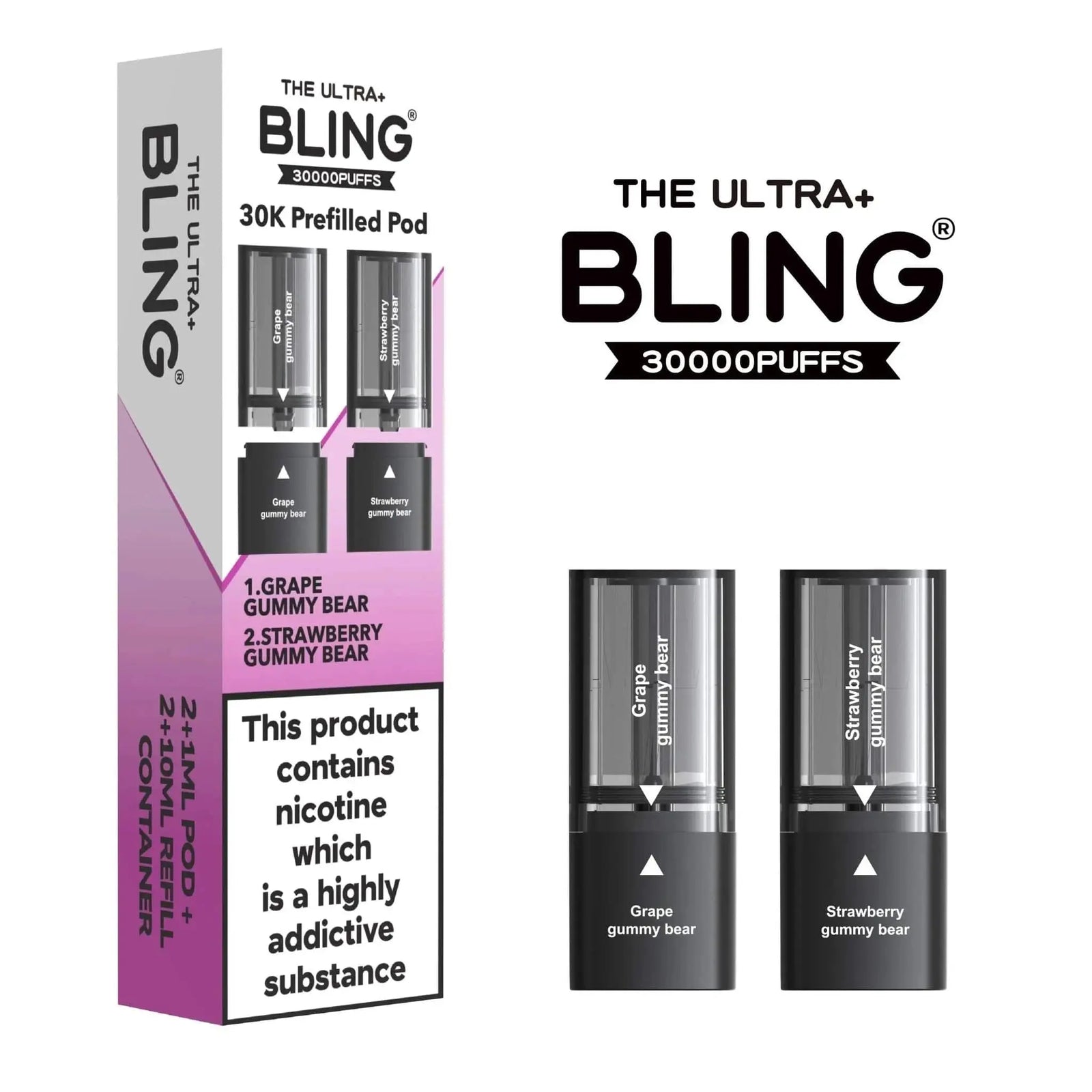 Bling Ultra Plus 30K Pods Box Of 5 Vape At Door
