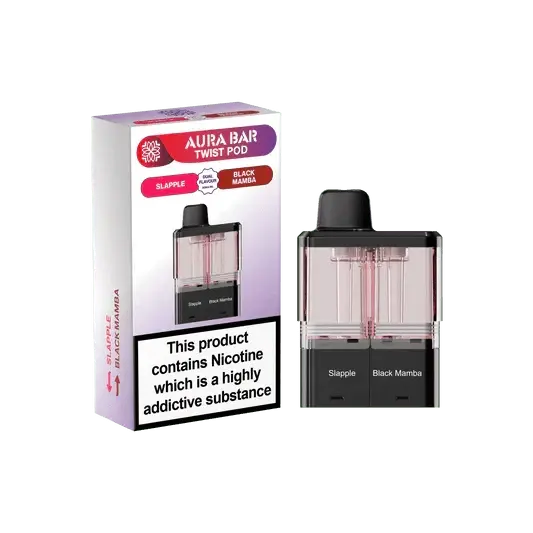 Crystal Prime Aura Bar Twist 40K Replacement Prefilled Pods Vape At Door