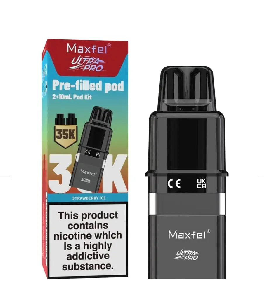 Maxfel Ultra Pro 35K Replacement Prefilled Pods Vape At Door