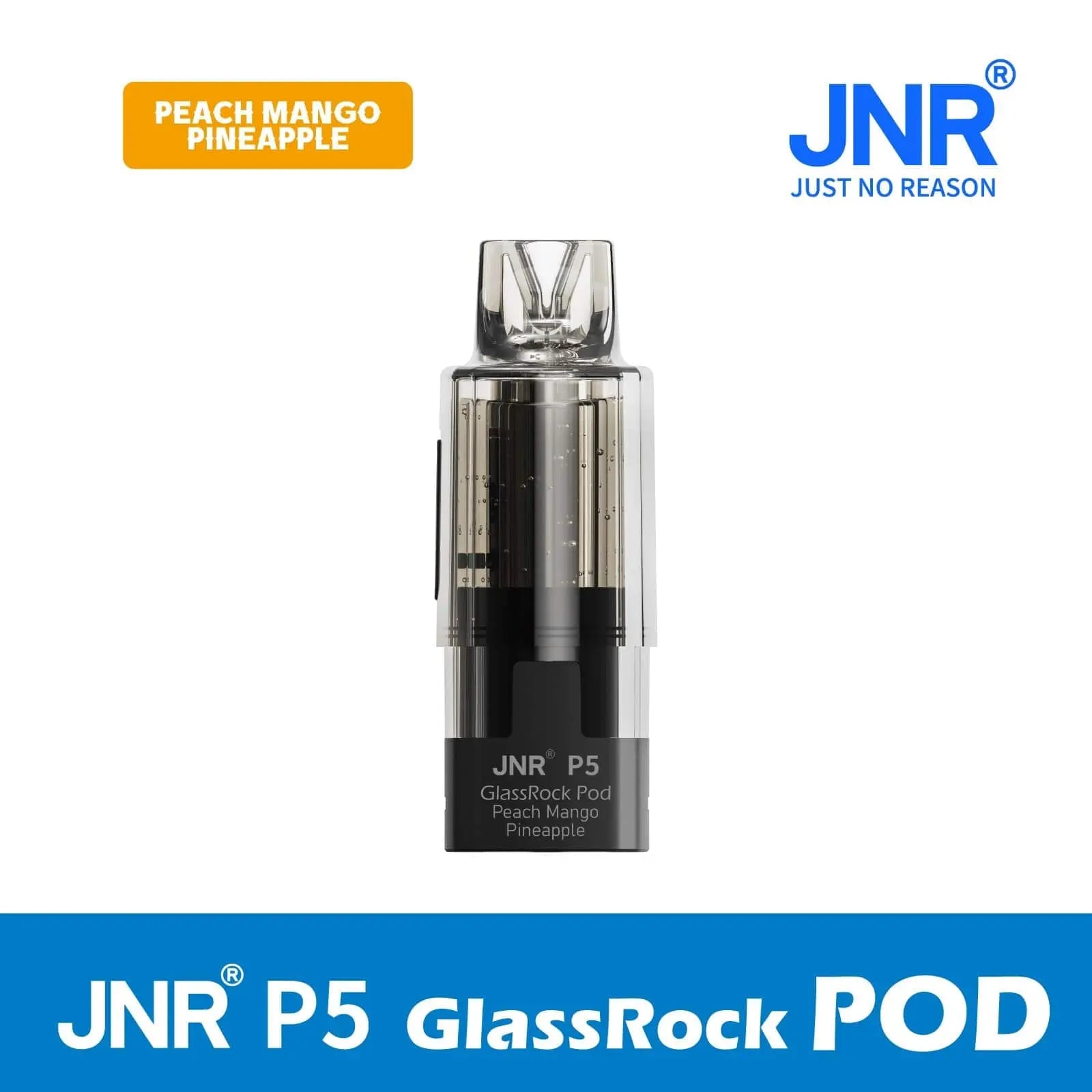 JNR P5 Glassrock Prefilled Pods with Refill Containers Vape At Door