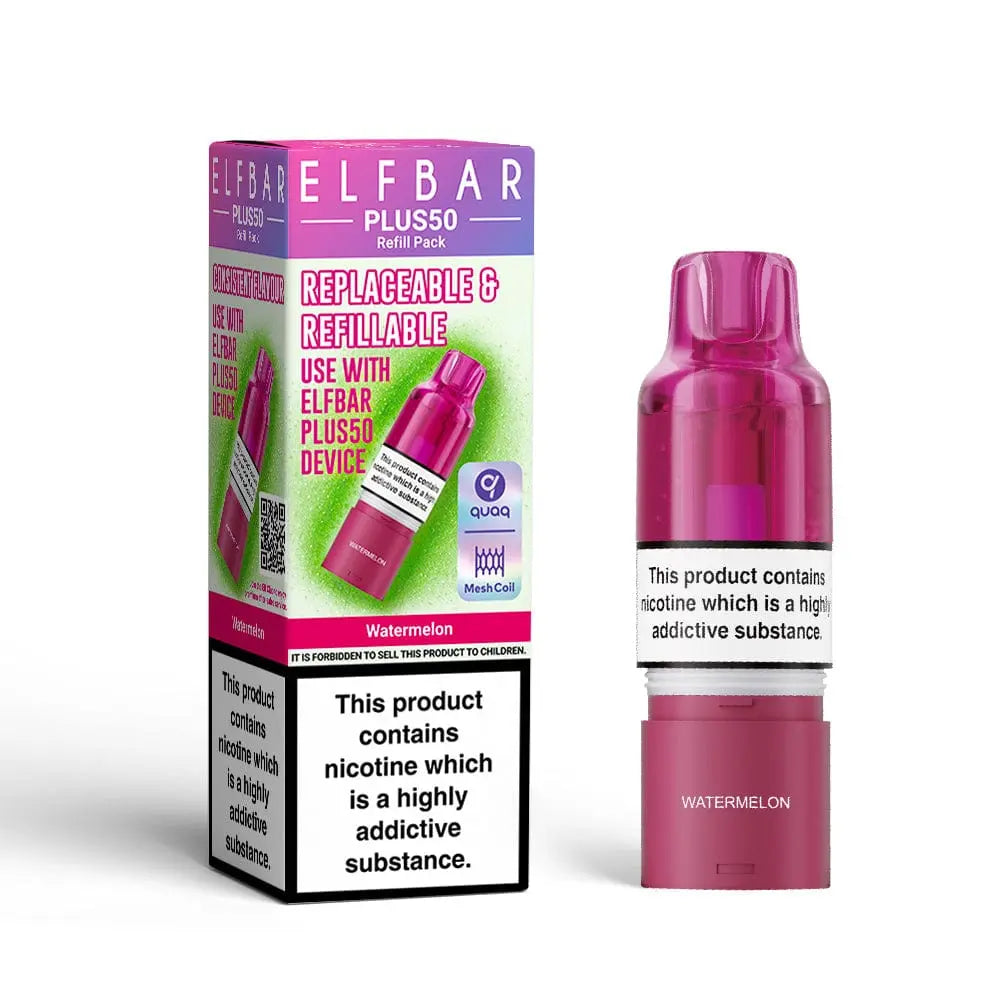 ElfBar Plus50 Replacement Prefilled Pods Vape At Door