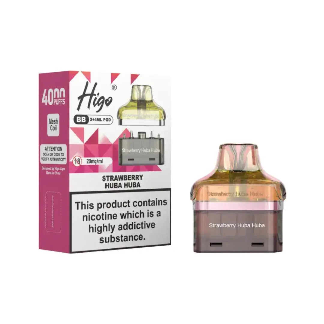 Crystal Higo BB 4000 Replacement Refill Pods Vape At Door