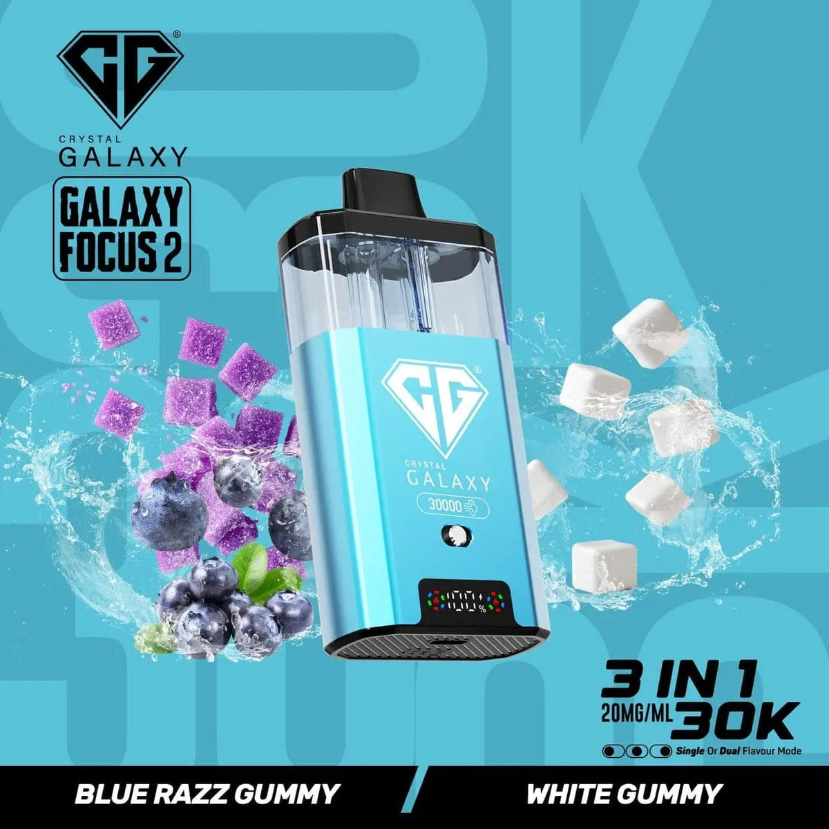 Box of 5 Crystal Galaxy Focus 2 30k 100% Authentic Vape At Door