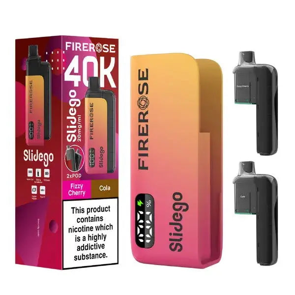 Elux FireRose Slidego 40K Puffs Prefilled Pod Kit Vape At Door