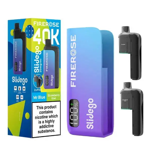 Elux FireRose Slidego 40K Puffs Prefilled Pod Kit Vape At Door