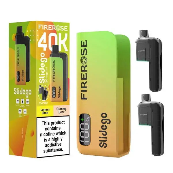 Elux FireRose Slidego 40K Puffs Prefilled Pod Kit Vape At Door