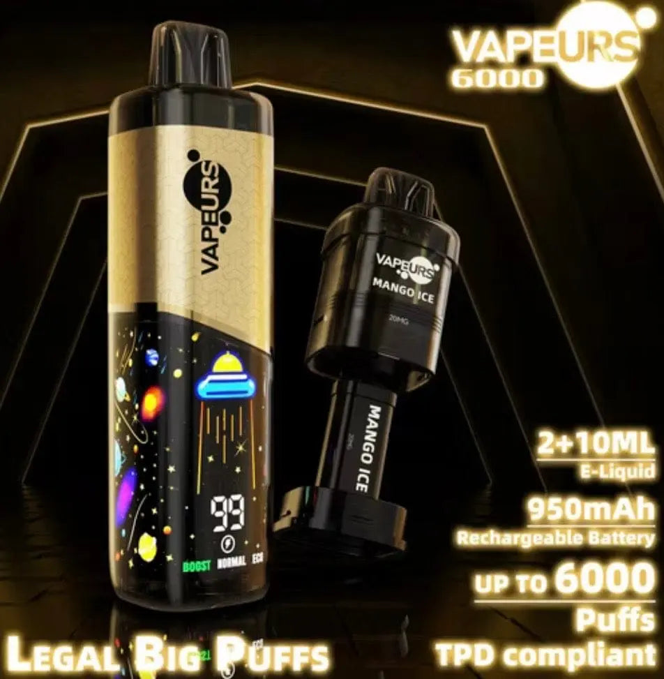 Vapeurs 6000 Puffs Prefilled Pod Kit Vape At Door