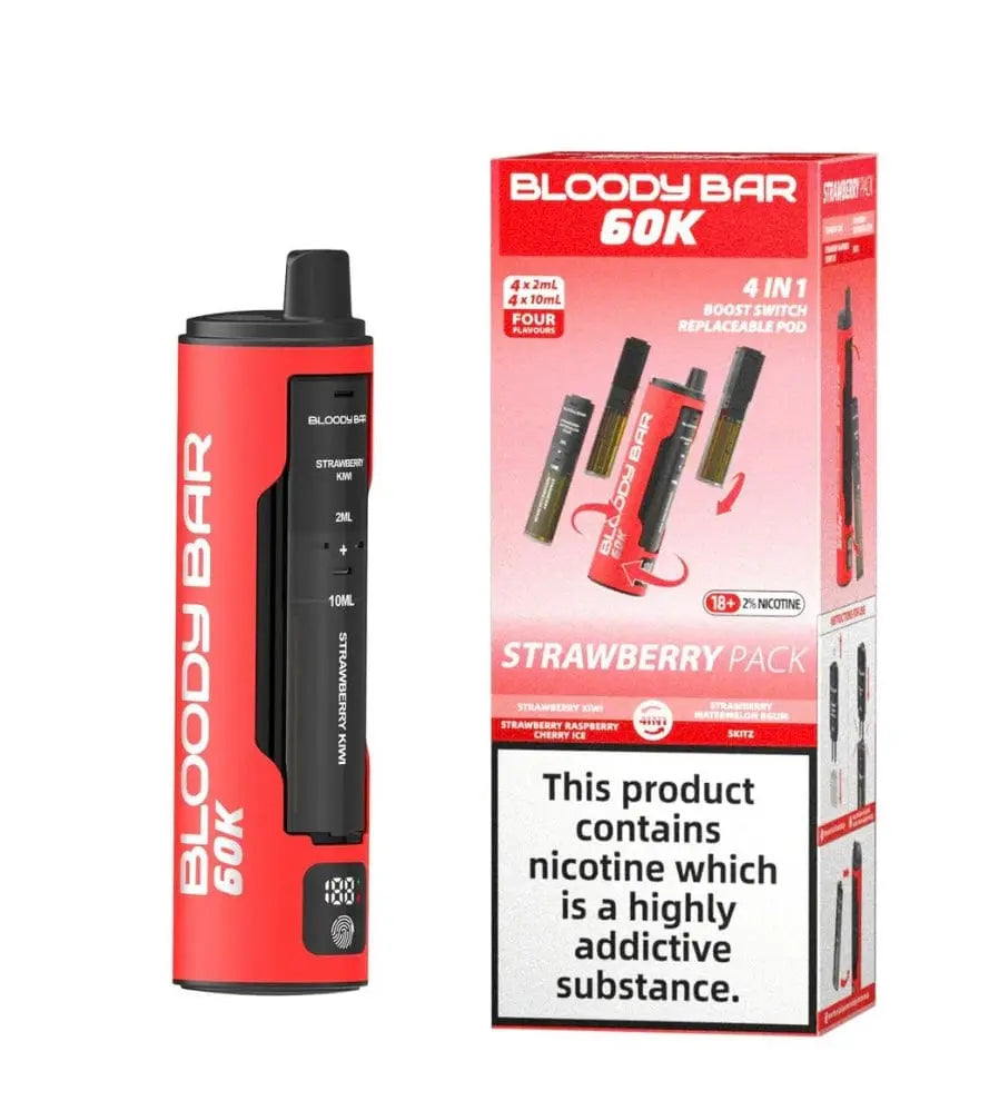 Bloody Bar 60K 4 in 1 Prefilled Pod Vape Kit Vape At Door