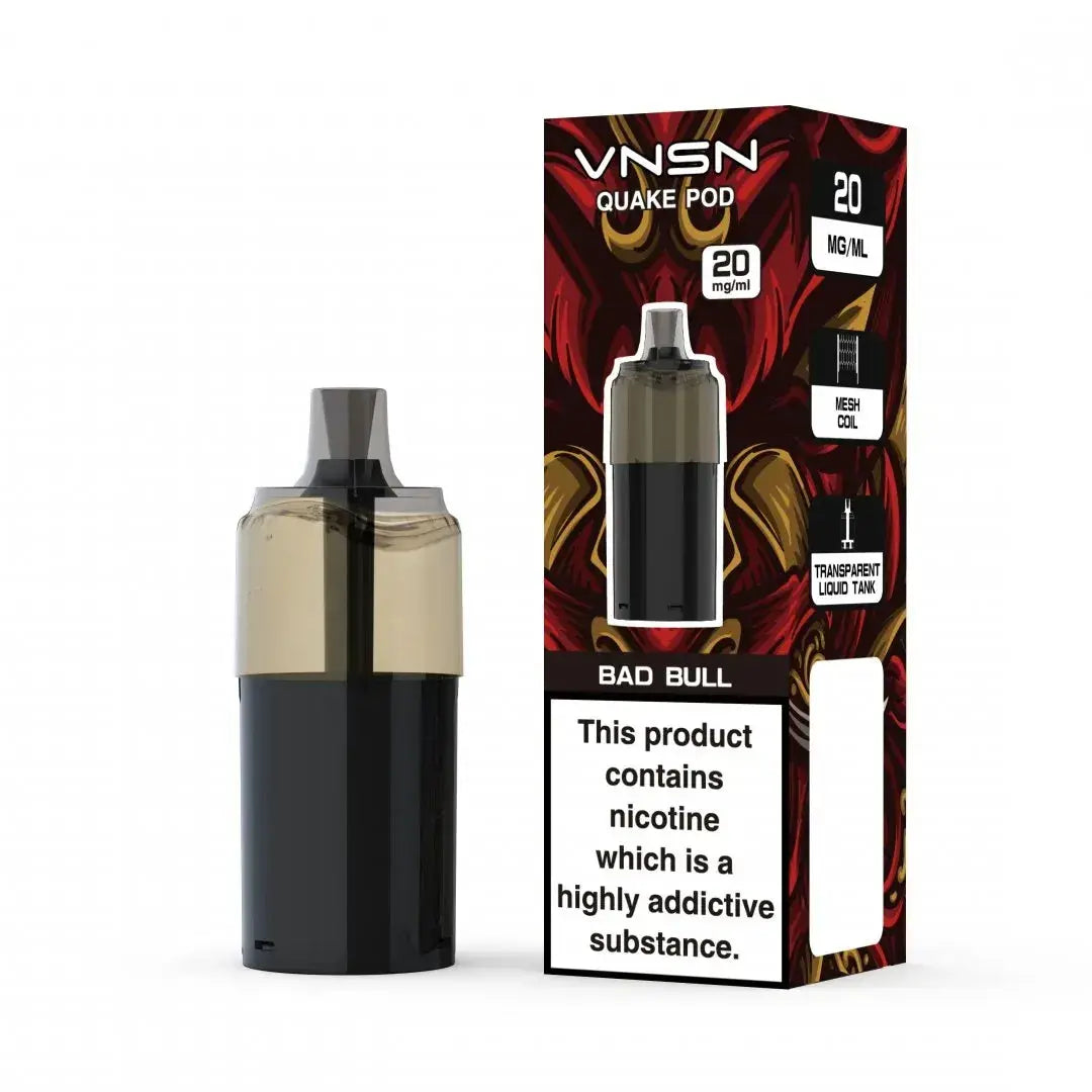 VNSN Quake 10000 Puffs Refill Pods Vape At Door