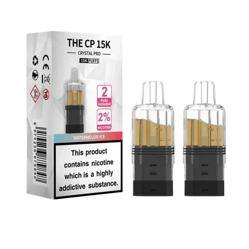 Crystal Pro CP 15K Replacement Refill Pods | 2% Nicotine, Mesh Coil & 25 Flavours Vape At Door