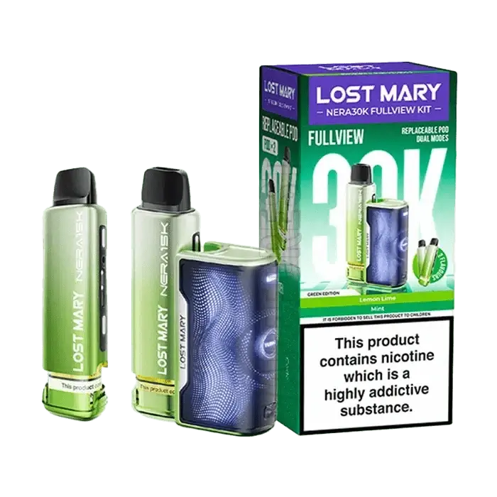 Lost Mary Nera 30K Fullview Puffs Prefilled Pod Kit Vape At Door
