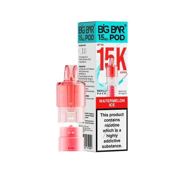 Big Bar Pro 15000 Prefilled Replacement Pods Vape At Door