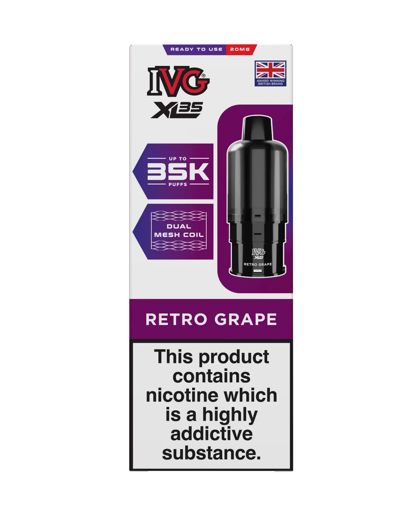 IVG XL 35K Prefilled Replacement Pods IVG
