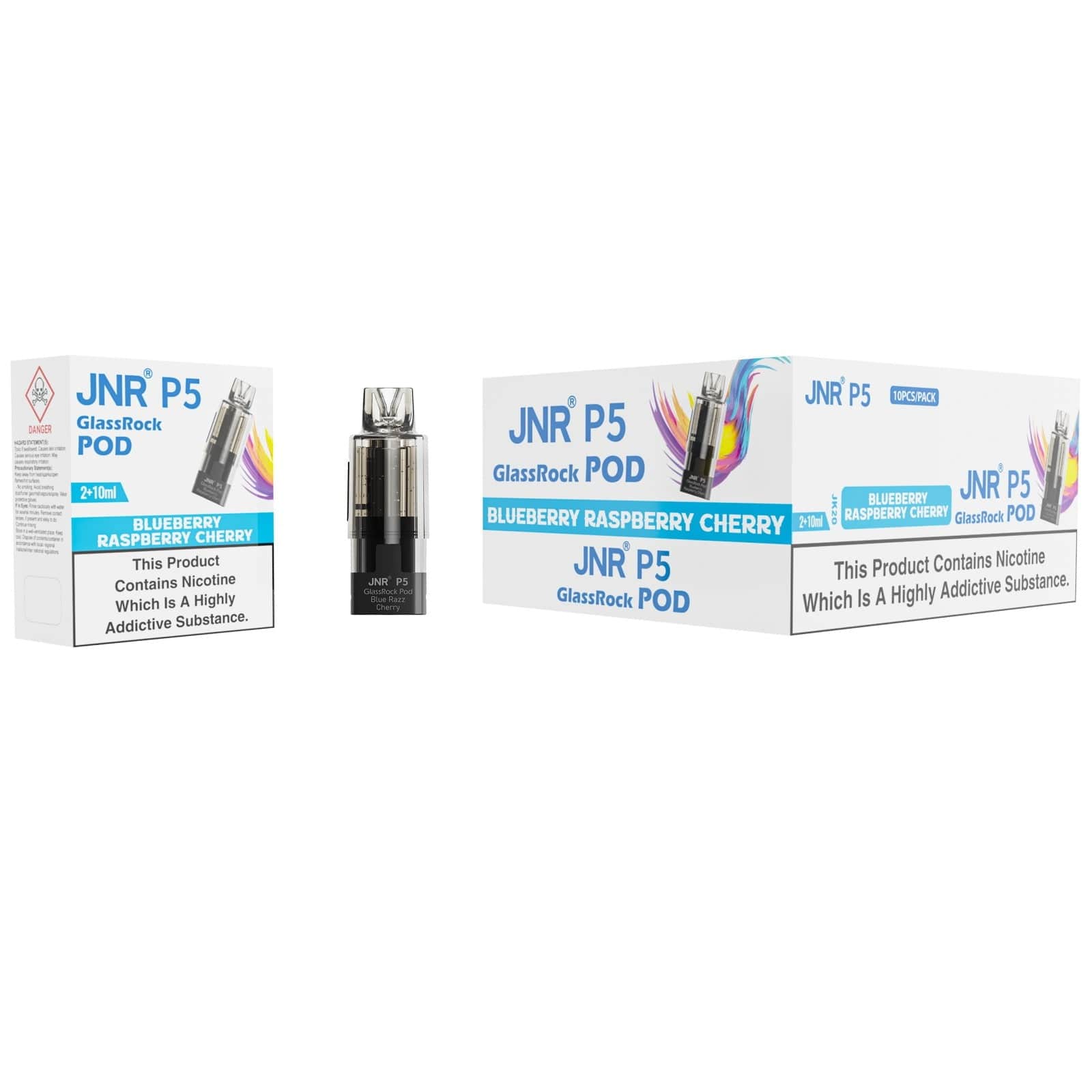 JNR P5 Glassrock Prefilled Pods with Refill Containers